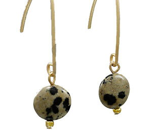 yzuXbg@ANZT?@XeXg[C[CAOdamlationWXp[golden stella stone curved wire dangle earringsdamlationjasper