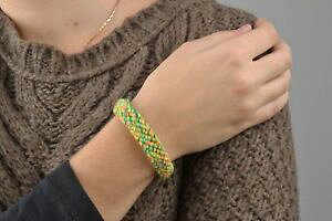 �y���������z�u���X���b�g�@�A�N�Z�T��?�@bracelet braid craft green son