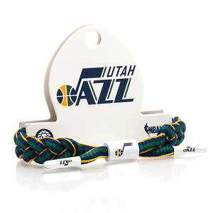 �y���������z�u���X���b�g�@�A�N�Z�T��?�@rastaclat nba���^�W���Y�o�X�P�b�g�{�[�����[�X�u���X���b�grc001 utjzrastaclat nba utah jazz blue yellow basketball shoe lace bracelet rc 001 utjz