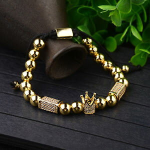 yzuXbg@ANZT?@t@bVNE}NuXbgWRAWX^uuXbgfashion men crown macrame bracelets zircon rectangle copper adjustable bracelets