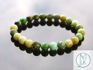 yzuXbg@ANZT?@uXbgq[OXg[`Nchrysoprase natural gemstone bracelet 69 elasticated healing stone chakra