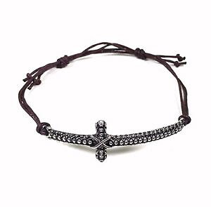 yzuXbg@ANZT?@CGXLXguXbgNXCCGXLXgtBbgjesus bracelet cross adjustable fit draw string jesus christ leather 1sz