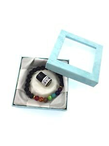 yzuXbg@ANZT?@7 gR{bNXXg[`N7 chakra healing natural lava stone with turquoise gift box