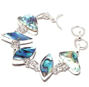 �y���������z�u���X���b�g�@�A�N�Z�T��?�@�J�t�u���X���b�g�A���rplated cuff bracelet silver seashell abalone creation handmade