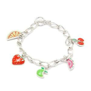 �y���������z�u���X���b�g�@�A�N�Z�T��?�@�o��foxy fruta charms infantil plateado barrat pulsera 178cm