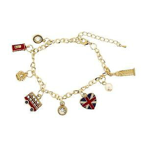 �y���������z�u���X���b�g�@�A�N�Z�T��?�@�J���[���}���`toc color oro british multi braccialetto con ciondolo 8 51cm estensore