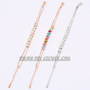 �y���������z�u���X���b�g�@�A�N�Z�T��?�@�t�@�b�V�����`�F�[���u���X���b�g���C���X�g�[���N���X�^��a1a004 fashion cz 02 width 18kgp chain bracelet rhinestone crystal