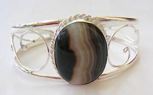 yzuXbg@ANZT?@nhChJtuXbghandmade 925 sterling silver gemstone cuff bracelet agate adjustable 235