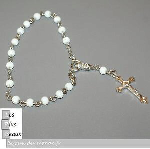 �y���������z�u���X���b�g�@�A�N�Z�T��?�@�u���X���b�gstrand cristiano rosary0316in bracelet strand cristiano rosary white pearl 0 316in of your choice