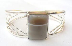 yzuXbg@ANZT?@nhChX^[OVo[JtuXbghandmade 925 sterling silver gemstone cuff bracelet in botswane agate uk26