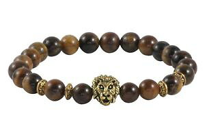 �y���������z�u���X���b�g�@�A�N�Z�T��?�@���C�I���u���X���b�g�^�C�K�[�}���u���X���b�glion charm gold plated bracelet tiger eye stone by maya bracelets w bag