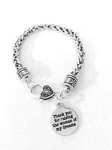 �y���������z�u���X���b�g�@�A�N�Z�T��?�@�u���X���b�gcharm bracelet wedding mother of the bride thank you for raising the woman gift