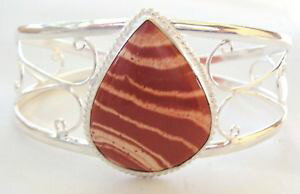 yzuXbg@ANZT?@nhChX^[OVo[WXp[JtuXbghandmade 925 sterling silver gemstone cuff bracelet in jasper 274