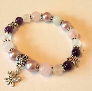 yzuXbg@ANZT?@[YR[cAWXgelasticatefertility love gemstone bracelet moonstone rose quartz amethyst pearl elasticate