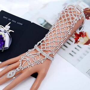 �y���������z�u���X���b�g�@�A�N�Z�T��?�@�N���X�^�����C���X�g�[���A�[���n���h�`�F�[���J�t�����O�u���X���b�g�x���[�_���T�[women crystal rhinestone party arm hand chain cuff ring bracelet belly dancers