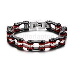 �y���������z�u���X���b�g�@�A�N�Z�T��?�@�p���Npunk schwarz fahrrad zubehr gliederkette herren armbnder edelstahl dekor