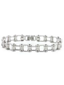 �y���������z�u���X���b�g�@�A�N�Z�T��?�@�u���X���b�g20�����N�X�e�����Xcmbracelet heavy duty open link stainless steel biker silver 20cm
