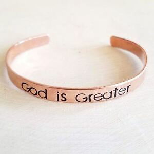 yzuXbg@ANZT?@uXbg}gJtexpressions bracelets god is greater mantra cuff
