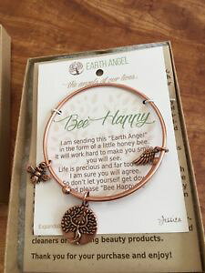 yzuXbg@ANZT?@uXbgr[nbs[{bNXuh listingearth angel bracelet bee happy brand in box
