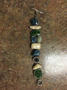 �y���������z�u���X���b�g�@�A�N�Z�T��?�@�}���`�J���[�u���X���b�g listingpremier pd womens multicolor green blue stone abstract yellow bracelet