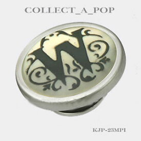 【送料無料】ブレスレット　アクセサリ—　スターリングシルバーauthentic kameleon sterling silver mother of pearl letter w jewelpop kjp023mpi