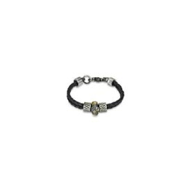 【送料無料】ブレスレット　アクセサリ—　ブレスレットman bracelet leather skull