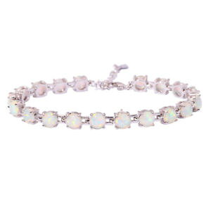yzuXbg@ANZT?@Ip[Vo[uXbgwhite fire opal women jewelry gemstone silver bracelet 78 12 ls383