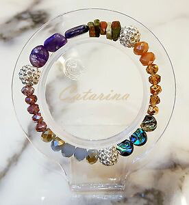 yzuXbg@ANZT?@nhChuXbgKX handmade women jewerly lovely stering bracelet natural gemstone amp; glass 05