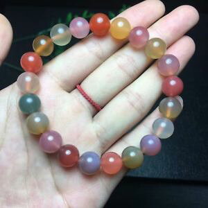 �y���������z�u���X���b�g�@�A�N�Z�T��?�@�u���X���b�gaaa96mmnatural colorful salt source agate crystal beads bracelet aaa 96mm