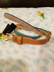 yzuXbg@ANZT?@_uU[}`J[uXbgS[hn[hEFAbsObcbgmaxazria double wrapped leather multi colored bracelet with gold hardware