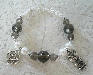 yzuXbg@ANZT?@AeitNEuXbgSVbNgoddess athena owl pentacle bracelet, wiccan pagan wicca witch witchcraft gothic