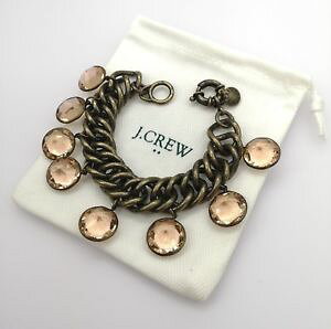 yzuXbg@ANZT?@NX^tWAeB[NS[hg[|[``F[uXbgjcrew crystal fringe antique gold tone chain statement bracelet in pouch