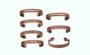 �y���������z�u���X���b�g�@�A�N�Z�T��?�@���b�g�u���X���b�g�J�tlot 5 copper magnetic bracelet cuff wtherapy magnet arthritis ~ 5 different