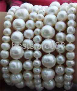 �y���������z�u���X���b�g�@�A�N�Z�T��?�@�z���C�g�A�R���u���X���b�g8 7 strands 610mm white akoya cultured pearl bracelet