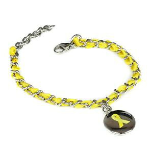 �y���������z�u���X���b�g�@�A�N�Z�T��?�@�J�X�^���u���X���b�g�X�`�[��myiddr custom engraved yellow awareness bracelet silk woven 316l steel