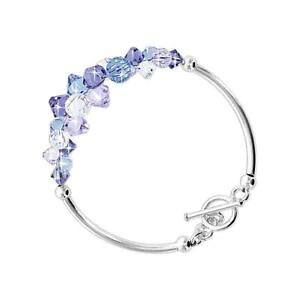 yzuXbg@ANZT?@X^[OVo[XtXL[GguXbgNXvsterling silver swarovski elements multi crystal bracelet 75 with toggle clasp