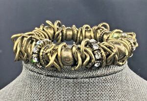 yzuXbg@ANZT?@\tBAWvV[uXbgXgb`lia sophia~retired~gypsy stretch bracelet nwt antiqued goldtone~last one~