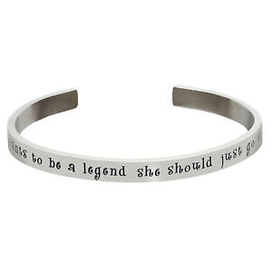 �y���������z�u���X���b�g�@�A�N�Z�T��?�@�J�t�u���X���b�g�W�F�[��womens famous womens quotes cuff bracelet be a legend calamity jane
