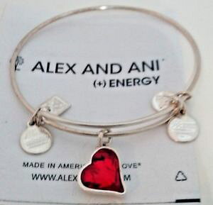 �y���������z�u���X���b�g�@�A�N�Z�T��?�@�V���o�[�u���X���b�g�A���b�N�X�A�jalex and ani heart of strength shiny silver expandable bracelet