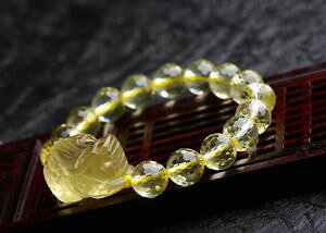 yzuXbg@ANZT?@aaaauXbg11mmaaaa natural citrine quartz crystal stretch beads bracelet 11mm