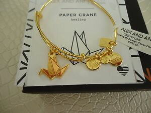 yzuXbg@ANZT?@AbNXS[huXbg^OJ[h{bNXalex and ani paper crane shiny gold charm bracelet w tag card amp; box