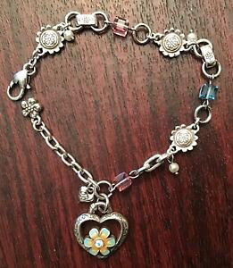 �y���������z�u���X���b�g�@�A�N�Z�T��?�@�u���C�g���u���X���b�gbrighton orchard flower heart dangle crystal bracelet