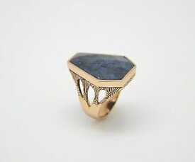 【送料無料】ブレスレット　アクセサリ—　ブロンズリングbarse jewelry dumortierite and bronze ring