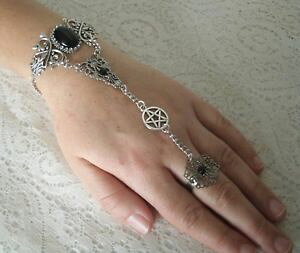 yzuXbg@ANZT?@y^NX[uuXbgwiccanwiccapentacle slave bracelet wiccan pagan wicca witch pentagram witchcraft hand chain