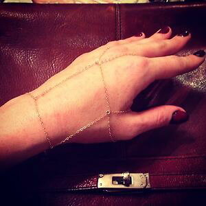yzuXbg@ANZT?@kS[h`F[n[lX14k gold filled rectangle chain slavebraceletfingerbracelethand harness