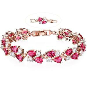yzuXbg@ANZT?@[YS[hg[ejXuXbg_uhbvL[rbNgulicx rose gold tone women tennis bracelet sparkle double drop cubic