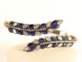 【送料無料】ブレスレット　アクセサリ—　トルコハンドメイドオスマンサファイアシルバーブレスレットturkish jewelry handmade ottoman sapphire 925ksterling silver bracelet