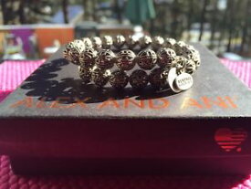 【送料無料】ブレスレット　アクセサリ—　アレックスビンテージキングストンアポンロシアシルバービーズラップブレスレット alex and ani vintage 66 kingston russian silver beaded wrap bracelet