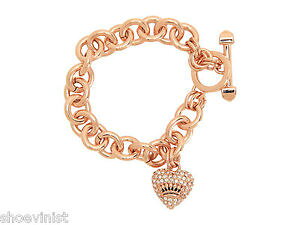 yzuXbg@ANZT?@W[V[N`[NX^Nn[gACRuXbguh^O{bNXjuicy couture crystal luxe link pave heart icon bracelet brand tags box