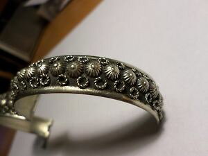 �y���������z�u���X���b�g�@�A�N�Z�T��?�@�r���e�[�W�V���o�[�u���X���b�gvintage alpacca silver bracelet